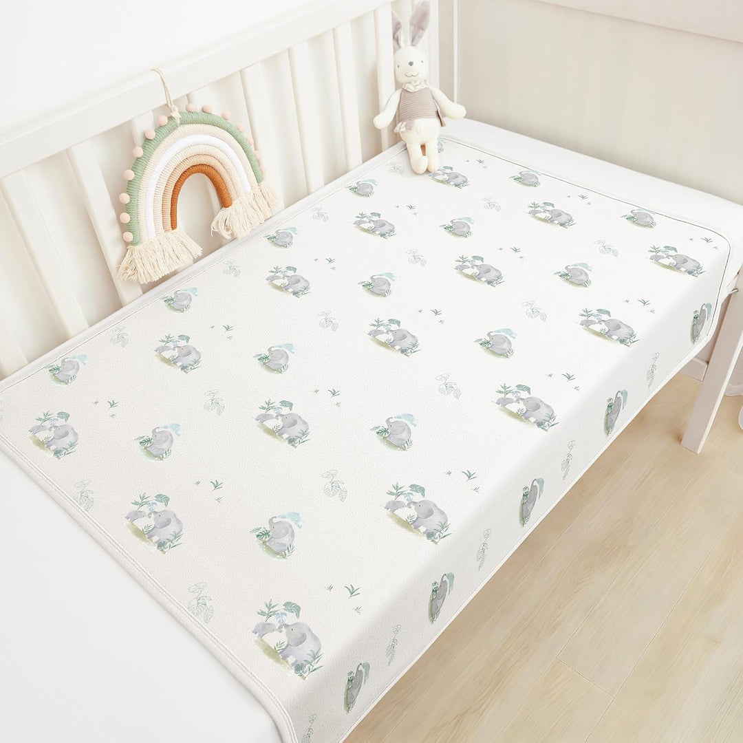 Susurration 2er Pack Bettunterlage Wasserdicht Kinder 75x90 cm Waschbar Unterlage Bett Weich Nässesc
