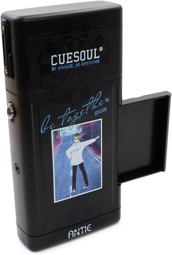 CUESOUL ANTIE Hard Dart Case, Hält 6 Dartpfeile mit Stahlspitze/Softspitze und zusätzliches Zubehör,