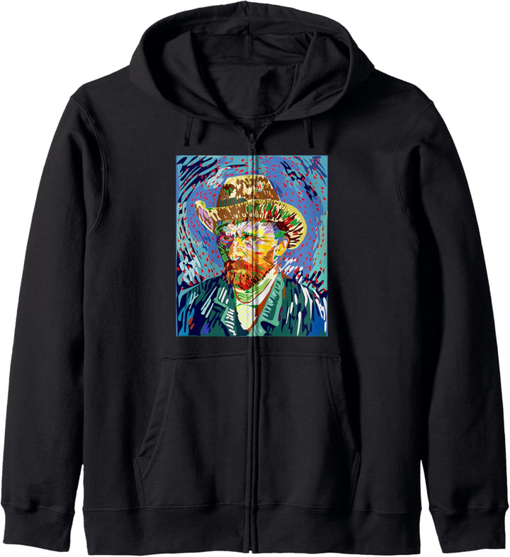 Cool Vincent van Gogh Painter Profile Graphic Design Art Kapuzenjacke