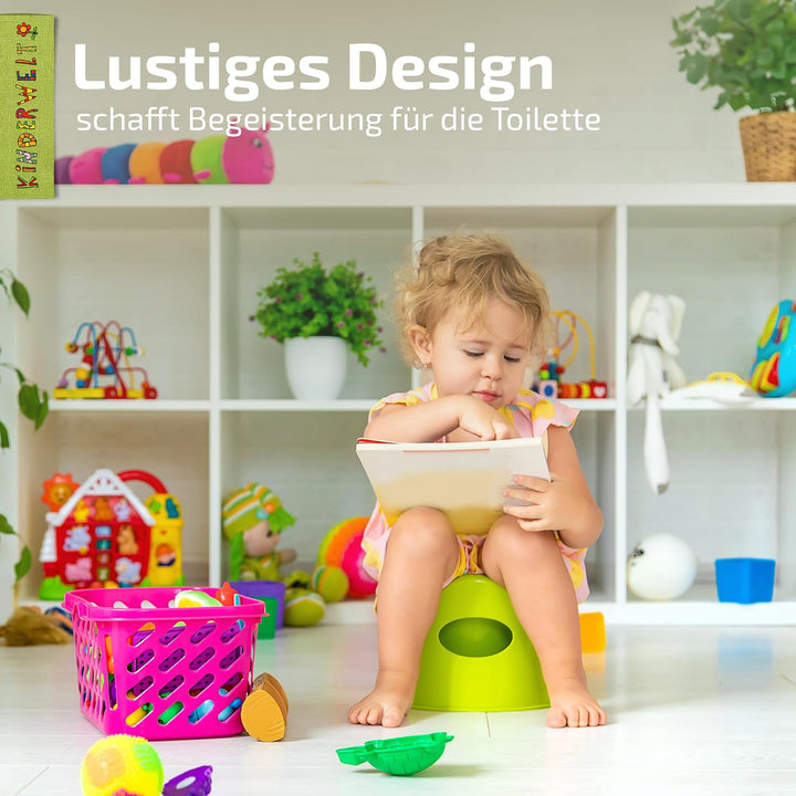KiNDERWELT Premium Toilettensitz für Kinder und Babys, Disney Frozen Design in Weiss, Töpfchen für K