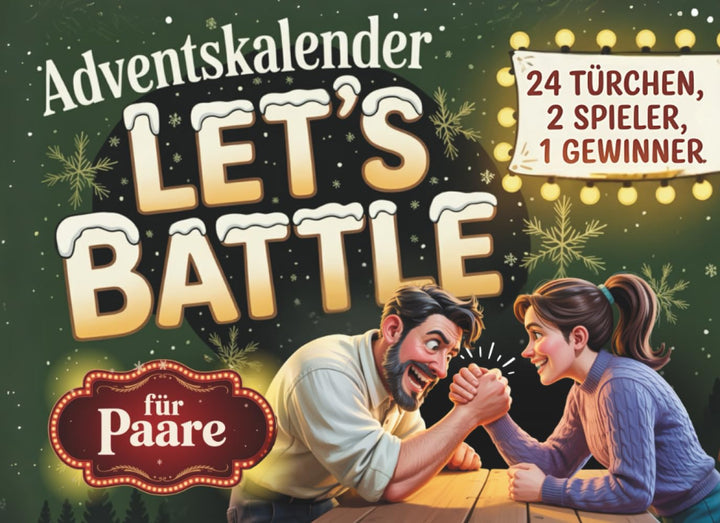 Adventskalender: Das grosse Advents-Duell für Paare – Let’s Battle | 24 Tage voller Rätsel, Challeng