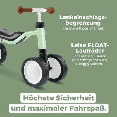 PUKY WUTSCH | Sicheres Rutschfahrzeug | Für Kleinkinder ab 1,5 Jahren | Mit Pendelachse | Sicherheit