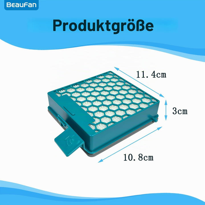 4 Stück HEPA-Filter, Kompatibel mit Miele Boost CX1 Staubsauger Active, PowerLine, Parquet PowerLine