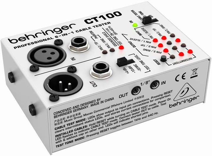 Best Price Square BEHRINGER Cable Tester CT100 by BEHRINGER, CT100