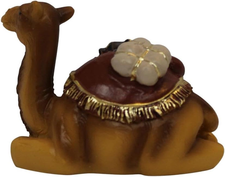 ZICOM Krippenfigur Miniaturfigur Kamel liegend Höhe 5,4cm handbemalt Polyresin Modellbau und Puppenh