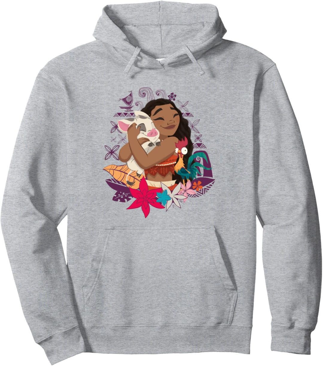 Vaiana Pua Hei Hei Love Pullover Hoodie