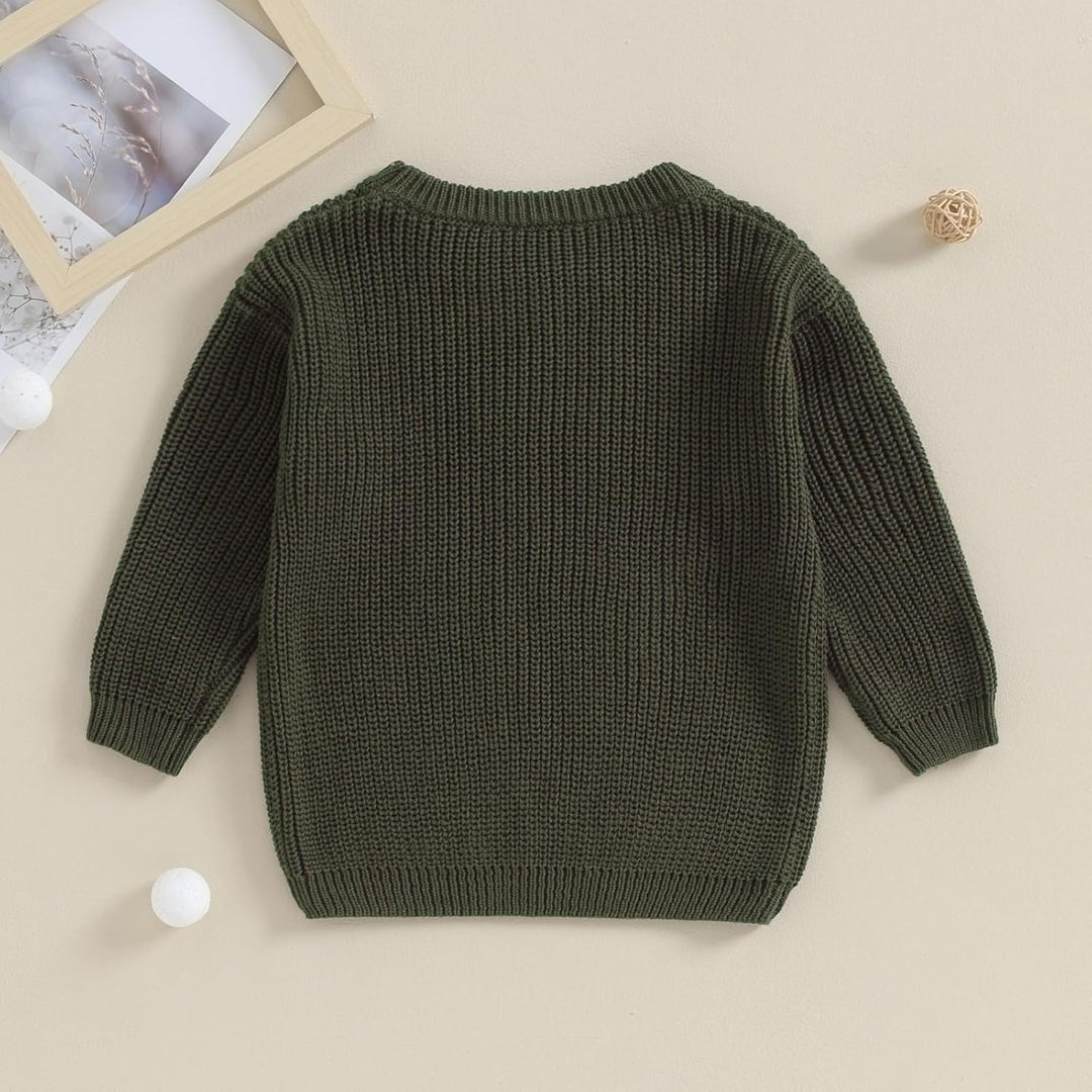 L&ieserram Baby Jungen Gestrickt Pullover Jumper Neugeborenen Kinder Langarm Strickpullover Pulli Kl