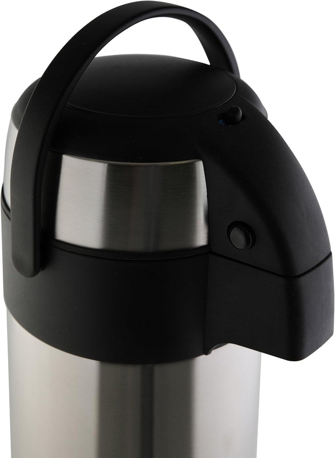 axentia Airpot in Silber, Pumpkanne aus rostfreiem Edelstahl, Volumen: ca. 5 L, 19 x 19 x 45 cm Sing