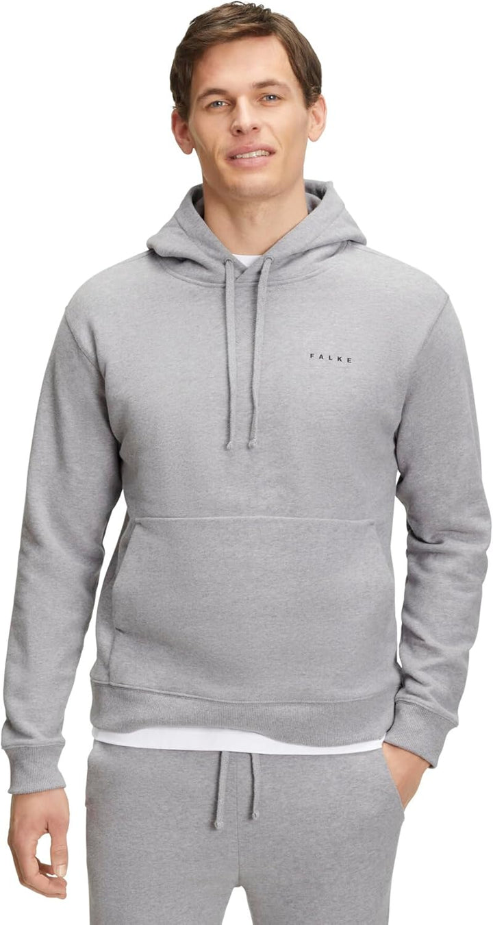 FALKE Herren Basic Sweat Hoody Kapuzenpullover weich hautfreundlich atmungsaktive Baumwolle 1 Stück