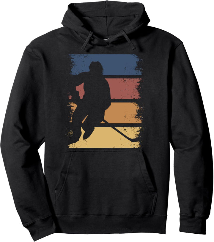 Eishockey Spieler Vintage Style Ice Hockey Retro Pullover Hoodie