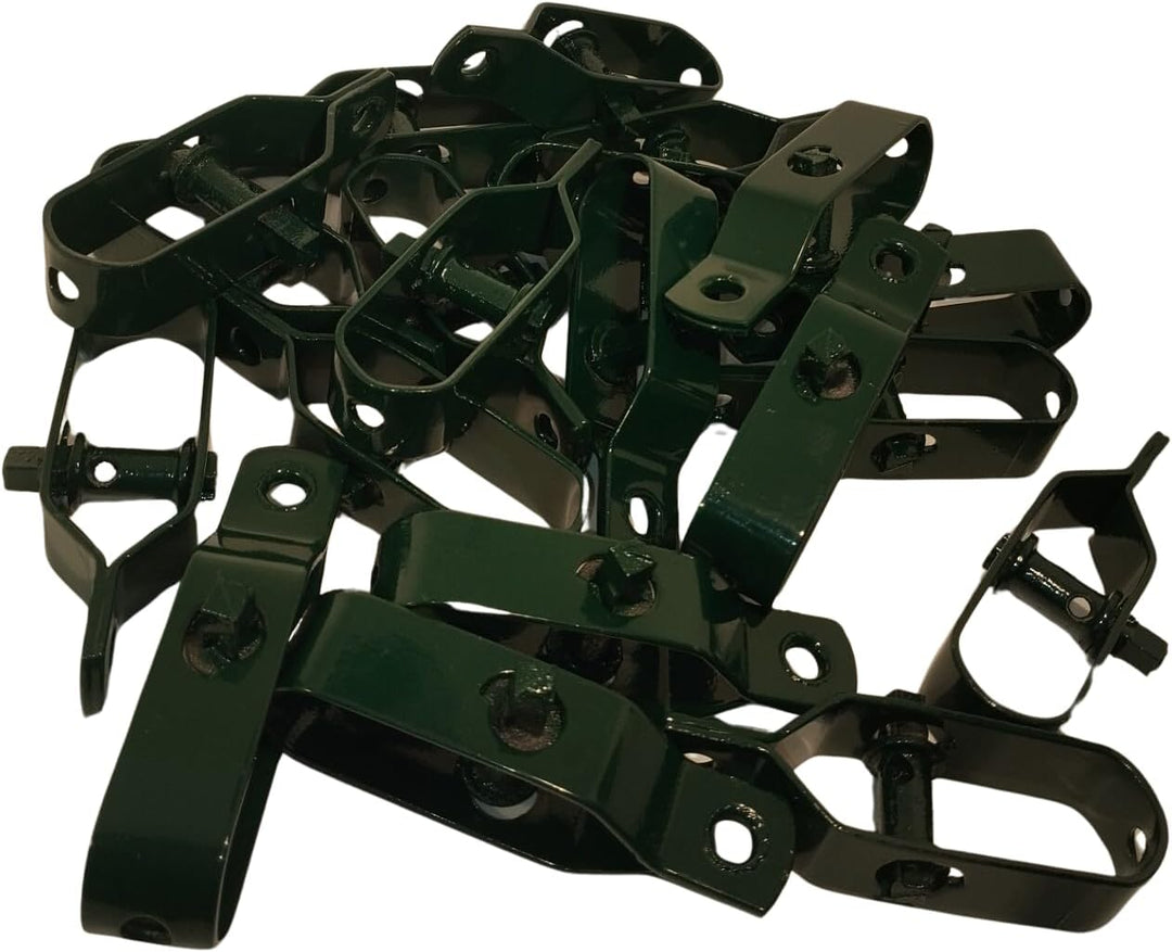 NRV-Outdoorbedarf 50x Drahtspanner, verzinkt, grün kunststoffbeschichtet, Grösse 3/100 mm, 85 Gramm