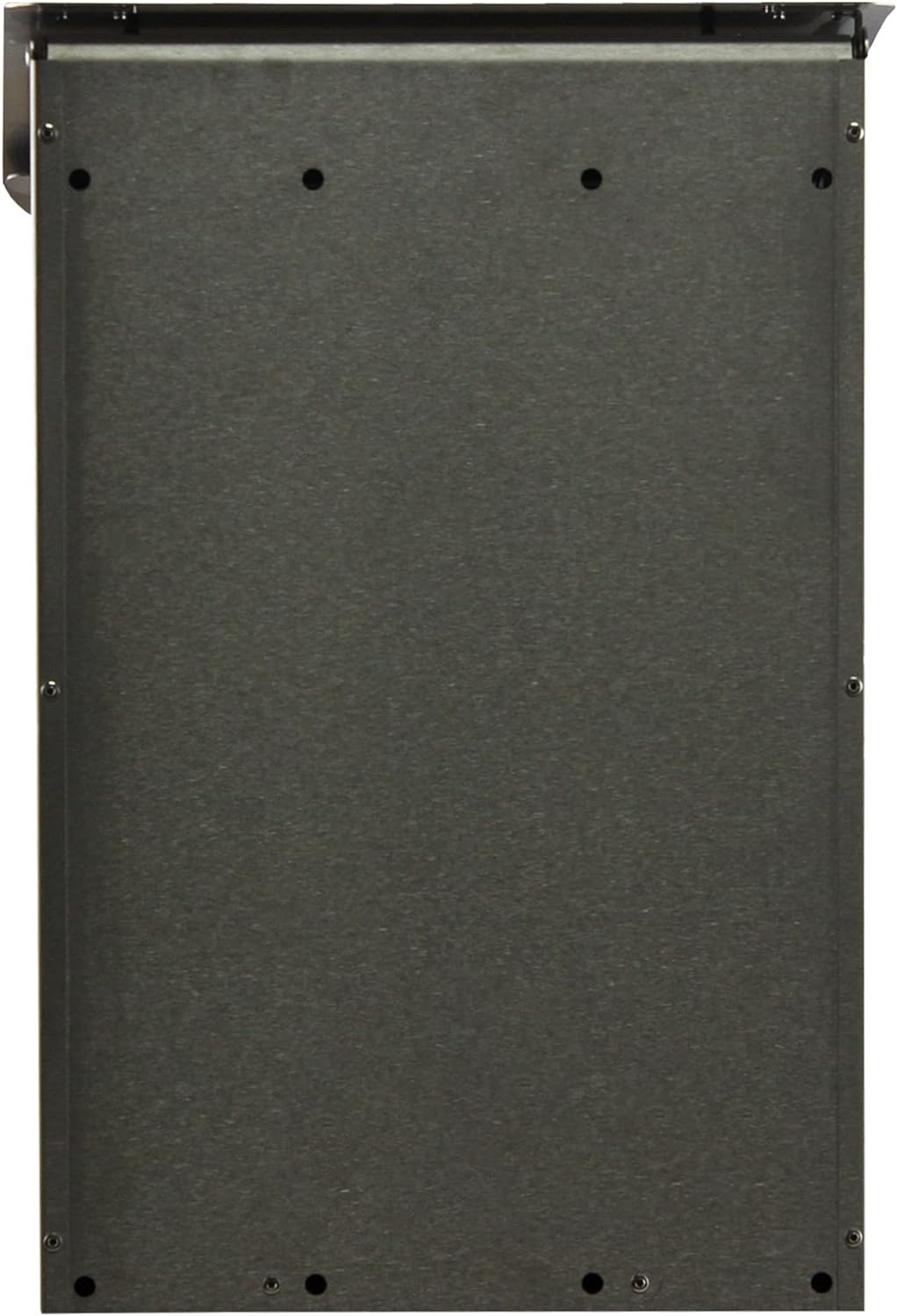 Wand-Briefkasten Safepost 14 Briefkasten Edelstahl Sicherheits-Briefkasten mit doppeltem Fach Aufput