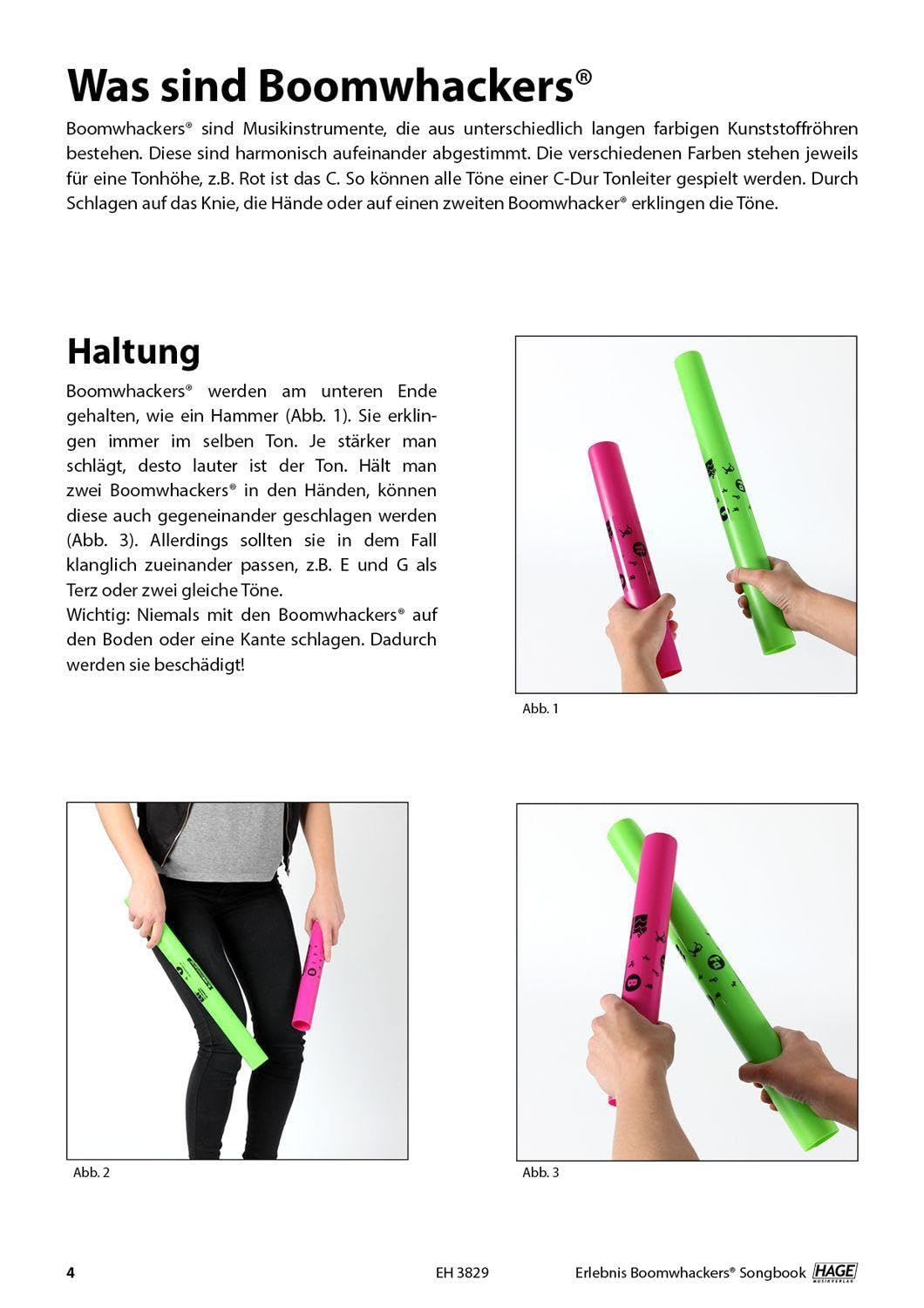 Erlebnis Boomwhackers® Songbook: 10 moderne Songs in verschiedenen Stilrichtungen. Ohne Vorkenntniss