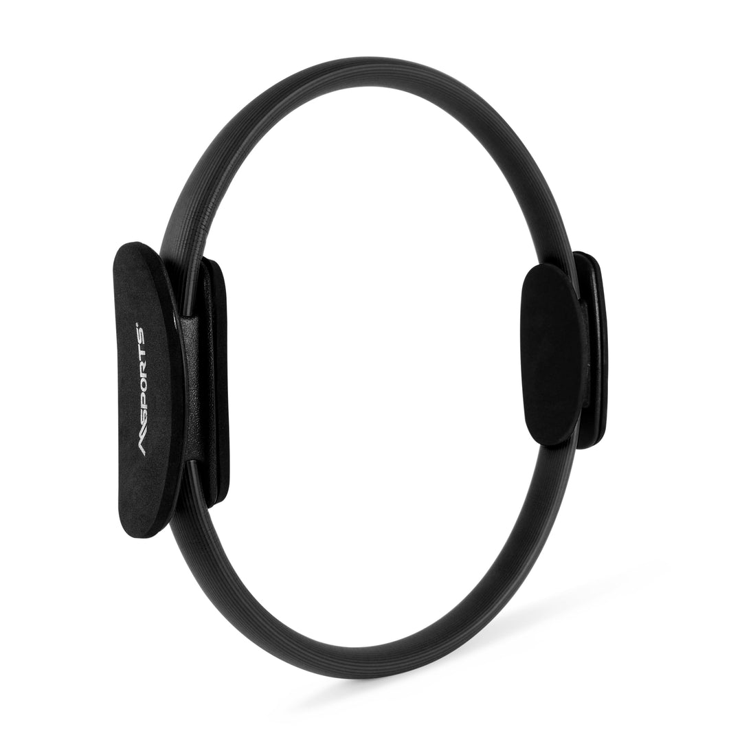 MSPORTS Pilates Ring Premium I Widerstandsring - Doppelgriff Pilates Yoga Ring 38 cm Übungskreis Sch