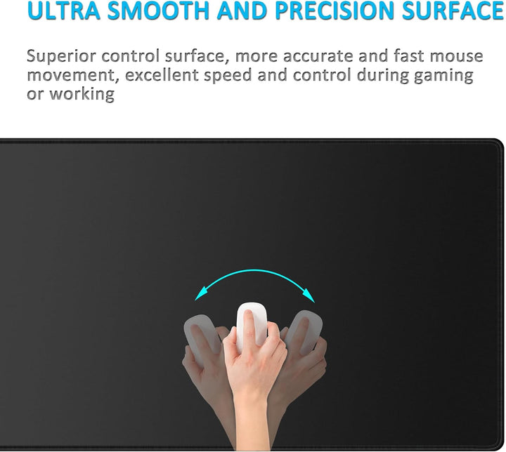 LL-COEUR XXL Schwarz Mauspad Gaming Mouse Mat Laptops Schreibtischunterlage Desk Pad (900 x 500 x 3