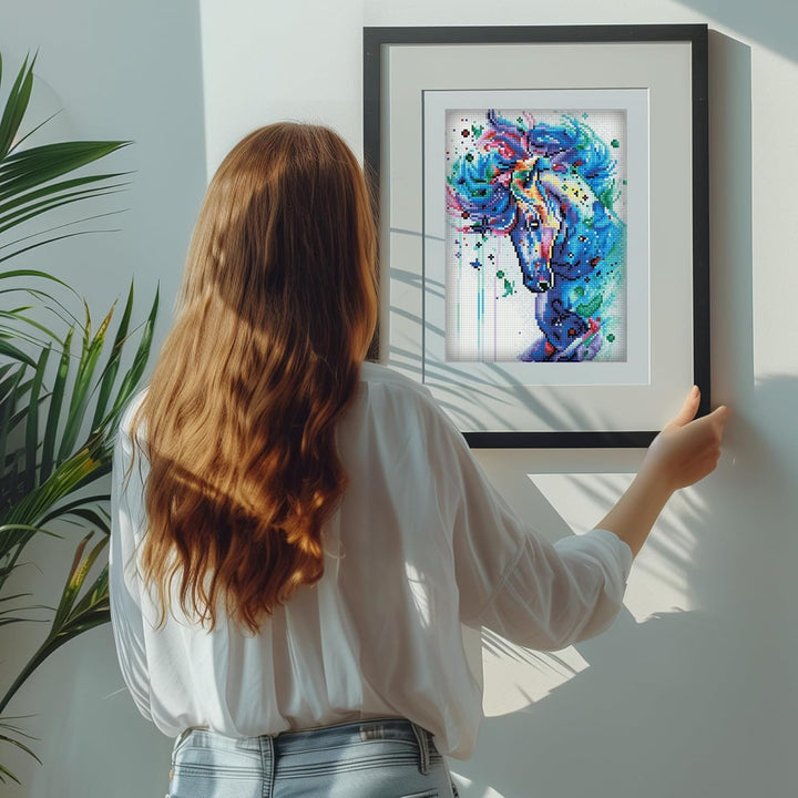 DIAMOND DOTZ Mystischer Hengst Diamant-Malsets für Erwachsene – Diamant-Kunst-Kits, ein entspannende