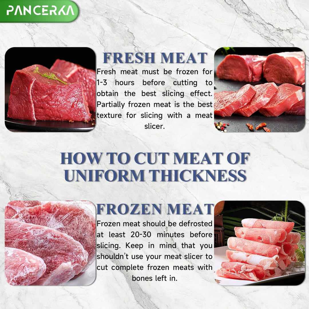 1PC Meat Slicer, 200W Electric Deli Food Slicer, 0-15mm Adjustable Thickness, Suitable for Home and