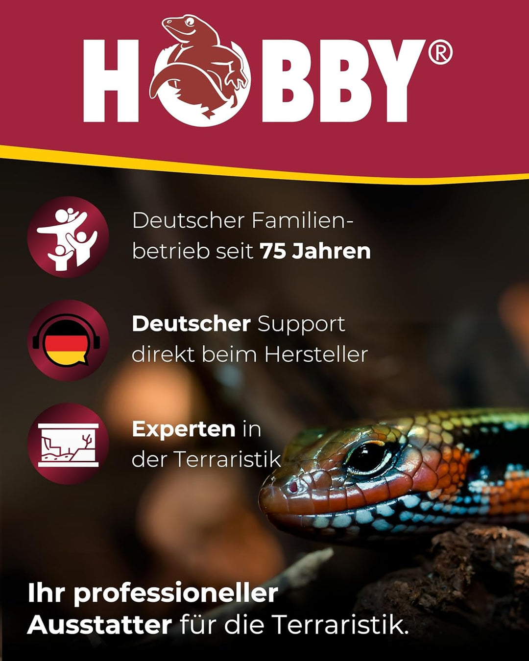 Hobby Eckhöhle Bark Höhle für Reptilien und Amphibien, 21 x 18 x 11 cm