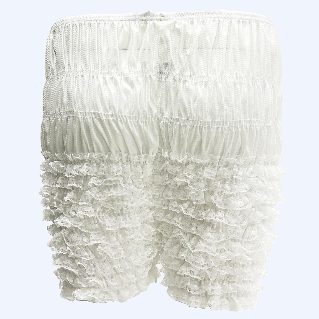 ZUYPSK Damen Unterhose langes Bein Schlüpfer Slip mit Rüschen Spitze Frauen Sicherheits Shorts Unter
