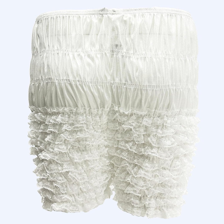 ZUYPSK Damen Unterhose langes Bein Schlüpfer Slip mit Rüschen Spitze Frauen Sicherheits Shorts Unter
