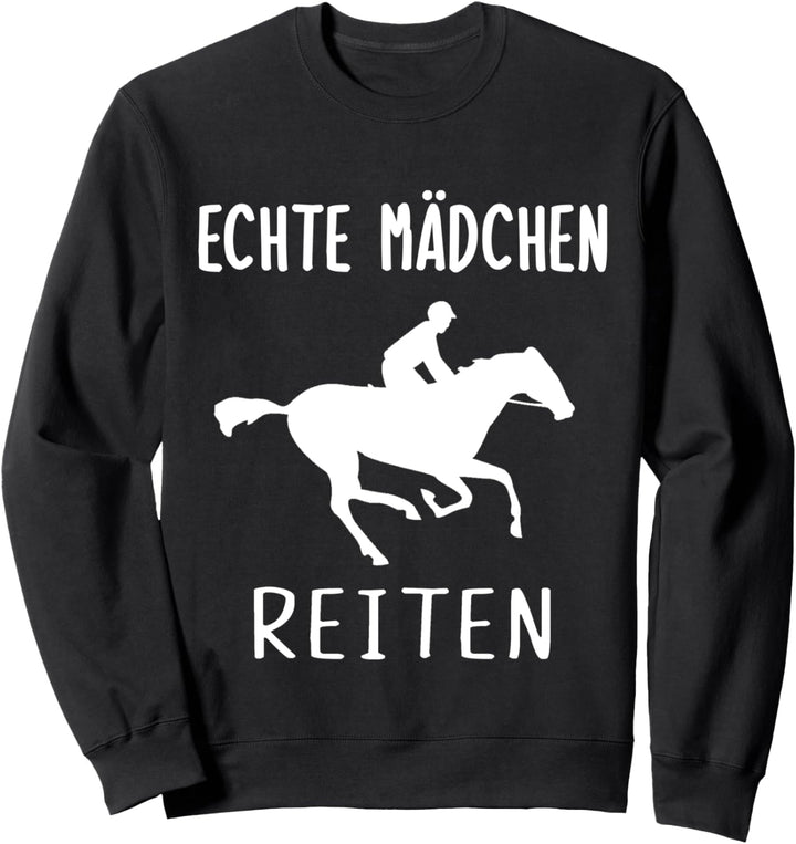 Pferde Reiterin Frauen Echte Mädchen Reiten Sweatshirt