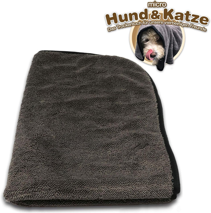 Micro Hund &amp; Katze - das Mikrofaser Trockentuch für unsere vierbeinigen Freunde │ Haustier-Handtuch