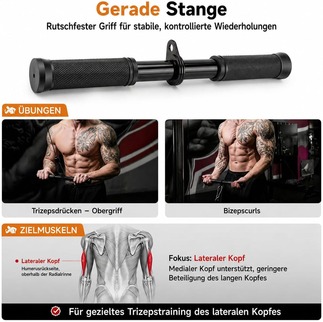 MANUEKLEAR Trizepsseil-Kabelaufsätze Set für Ganzkörpertraining, Kabelmaschinenaufsätze mit rutschfe
