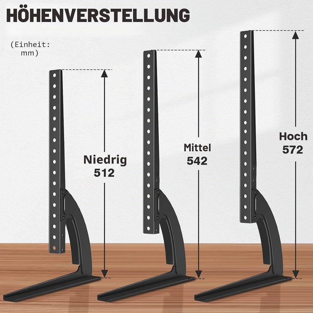 TV Standfuss Fernseher Standfüsse Beine, RFIVER Universal Fernseh Fuss Füsse, TV Standfuesse Ständer