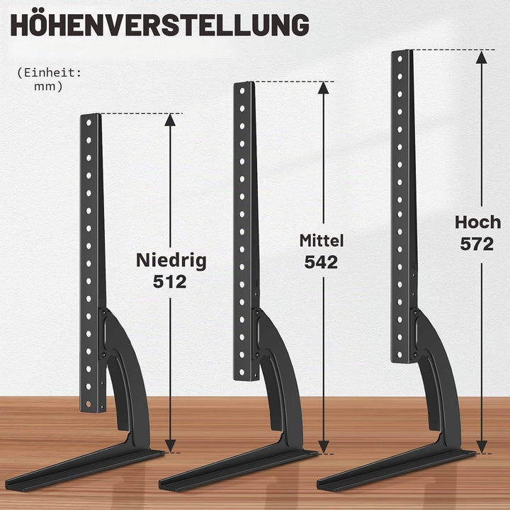 TV Standfuss Fernseher Standfüsse Beine, RFIVER Universal Fernseh Fuss Füsse, TV Standfuesse Ständer