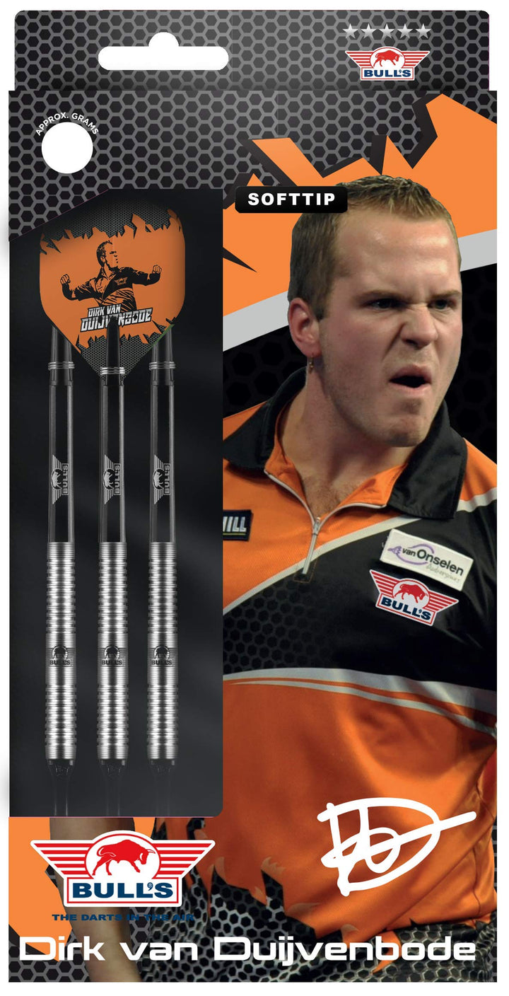 Bull's NL Soft Darts Player Dart Dirk Van Duijvenbode The Titan 90% Tungsten Softtip Darts Softdart