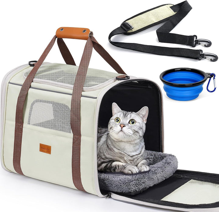 Morpilot Transportbox Katze Katzen transportboxen, Faltbare katzentasche transporttasche, hundetrage