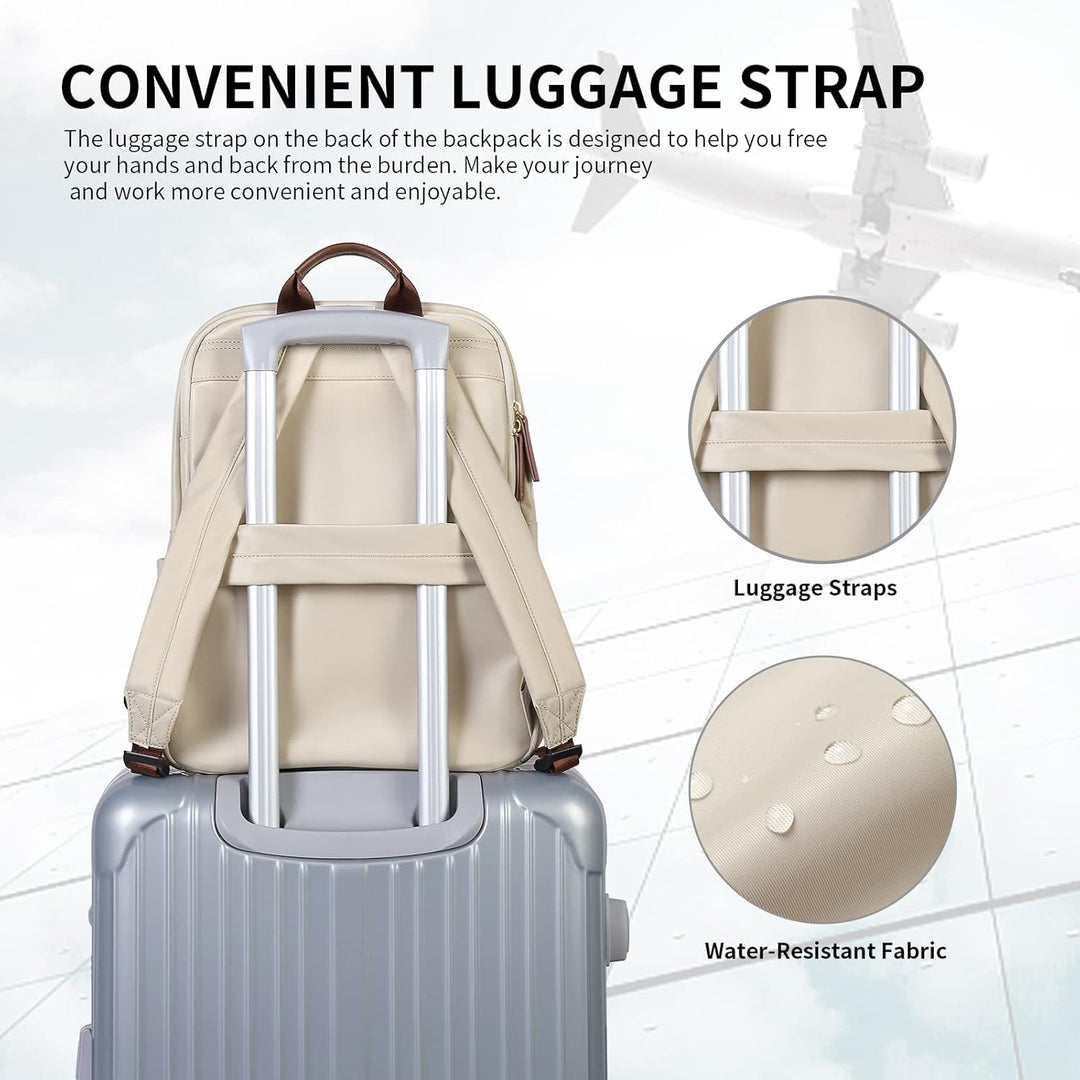 GOLF SUPAGS Laptop Rucksack Damen Elegant 16 Zoll Schulrucksack Herren Arbeit Rucksack mit Laptopfac