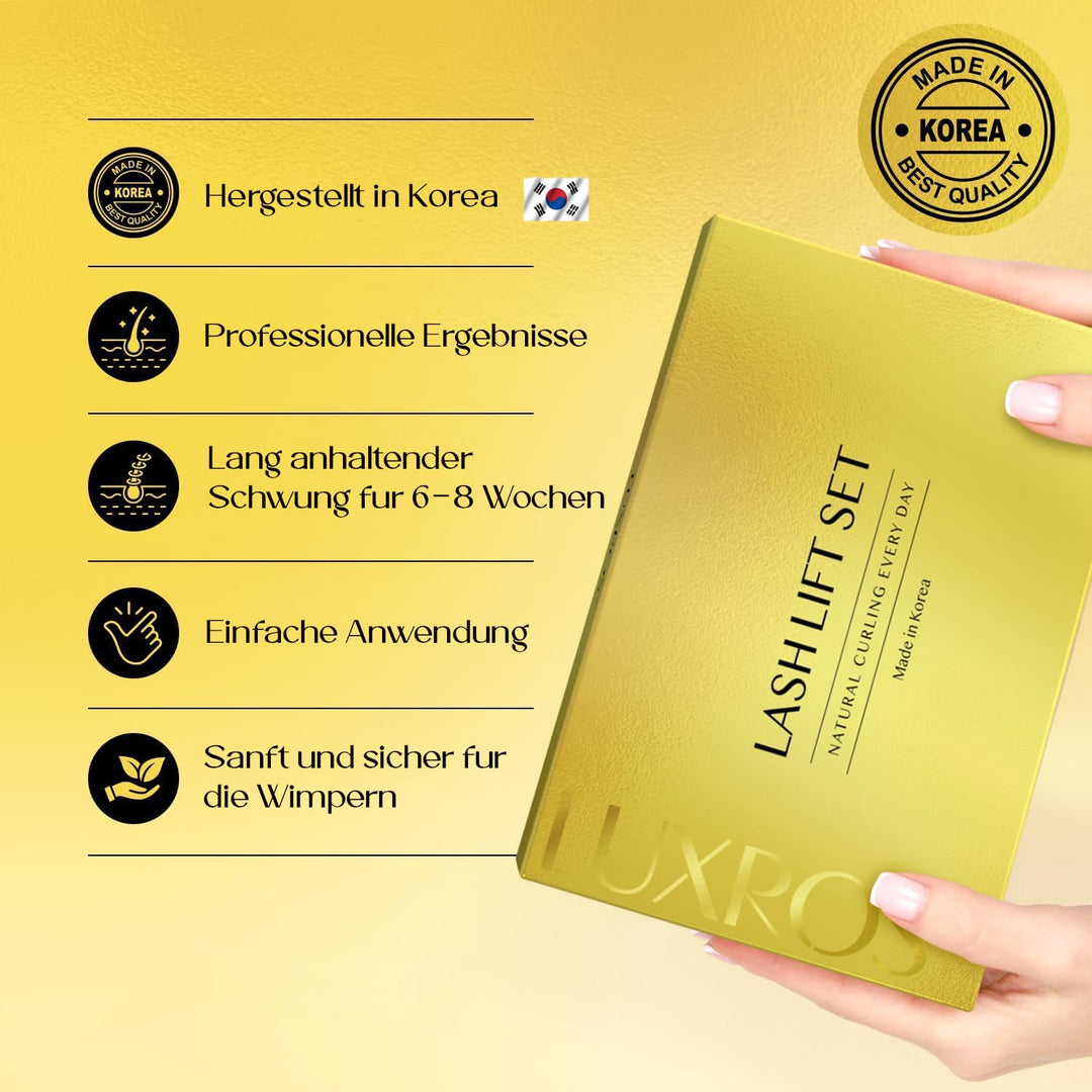 AYASAL Wimpernlifting Set: Koreanische Formel für Wimpern Lifting, Lash Lifting – Schonendes, Thio-f