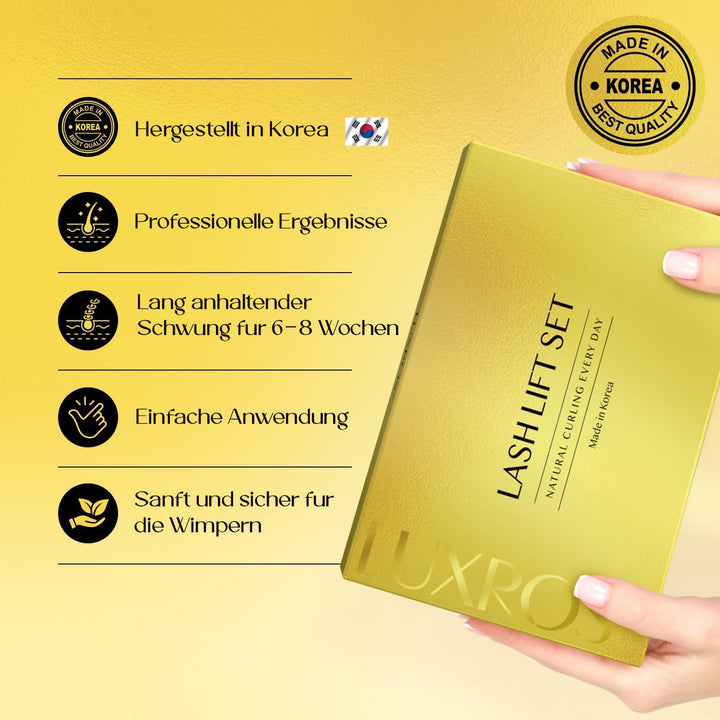 AYASAL Wimpernlifting Set: Koreanische Formel für Wimpern Lifting, Lash Lifting – Schonendes, Thio-f