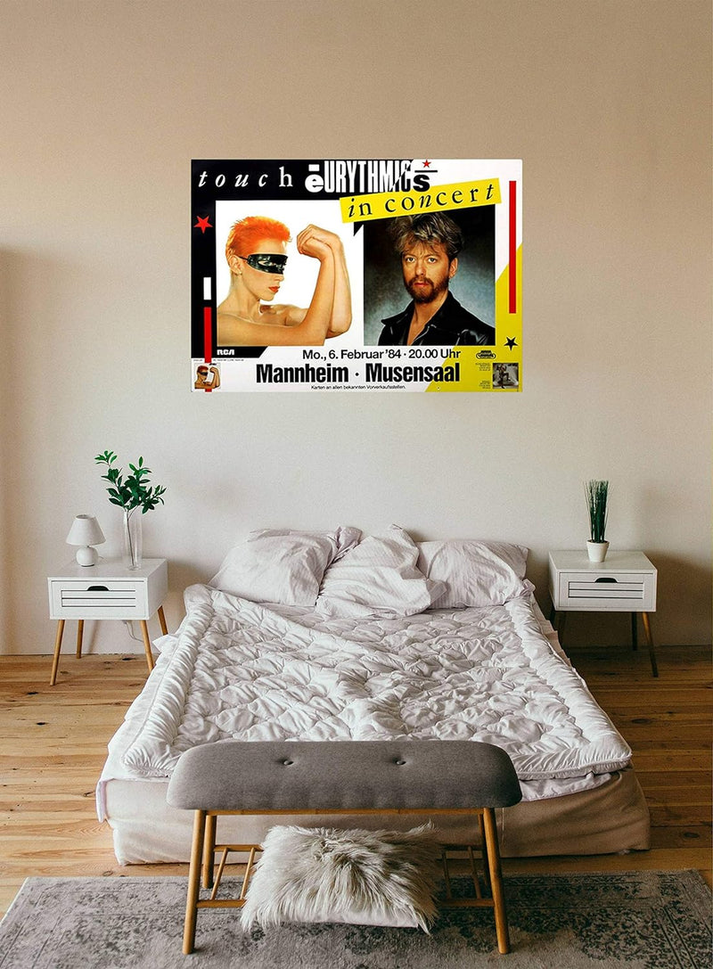 Eurythmics - Sweet Dreams, Mannheim 1984 » Konzertplakat/Premium Poster | Live Konzert Veranstaltung