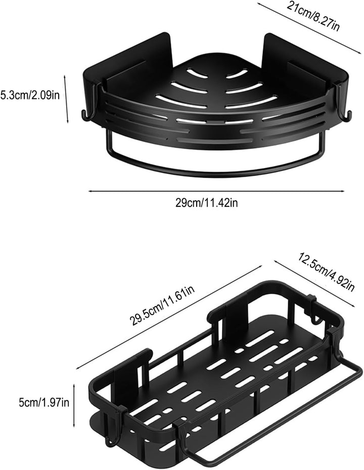 3er-Pack Dusch-/Küchen-Organizer, Caddy, Badezimmer-Caddy, wasserdicht, grosses Fassungsvermögen, Ku