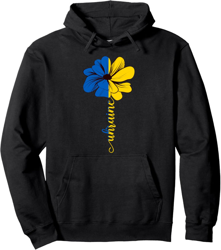 Ukraine Sonnenblumen-Emblem Vintage Ukrainische Unterstützung Ukraine Pullover Hoodie