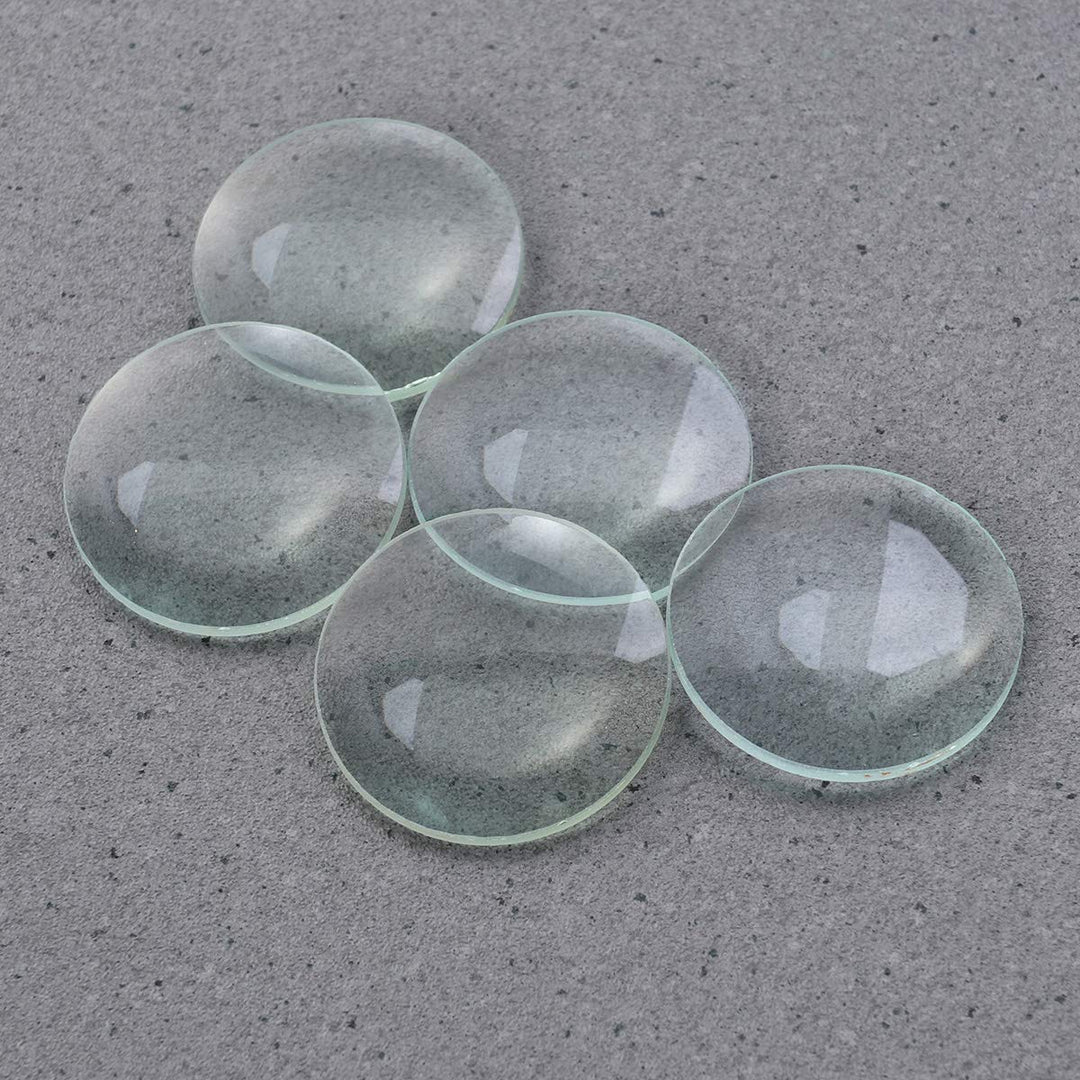UKCOCO 5pcs Double Convex Glass Lens Optische Linse 50mm Durchmesser 100mm Brennweite für Labors