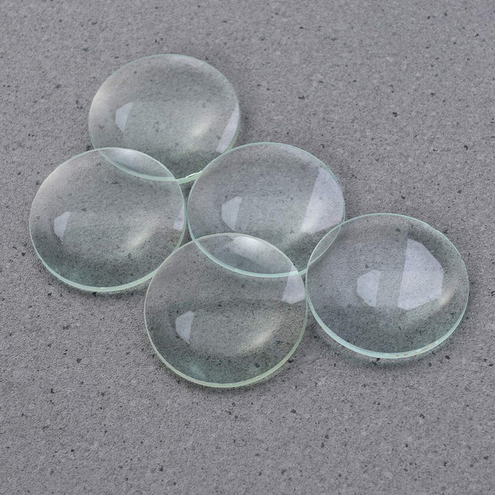 UKCOCO 5pcs Double Convex Glass Lens Optische Linse 50mm Durchmesser 100mm Brennweite für Labors
