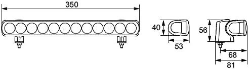 HELLA - LED-Fernscheinwerfer - Light Bar LB350 - ECE-R112/E24 0008/ECE-R10/E4 2909 - 12/ - 1FJ 958 0