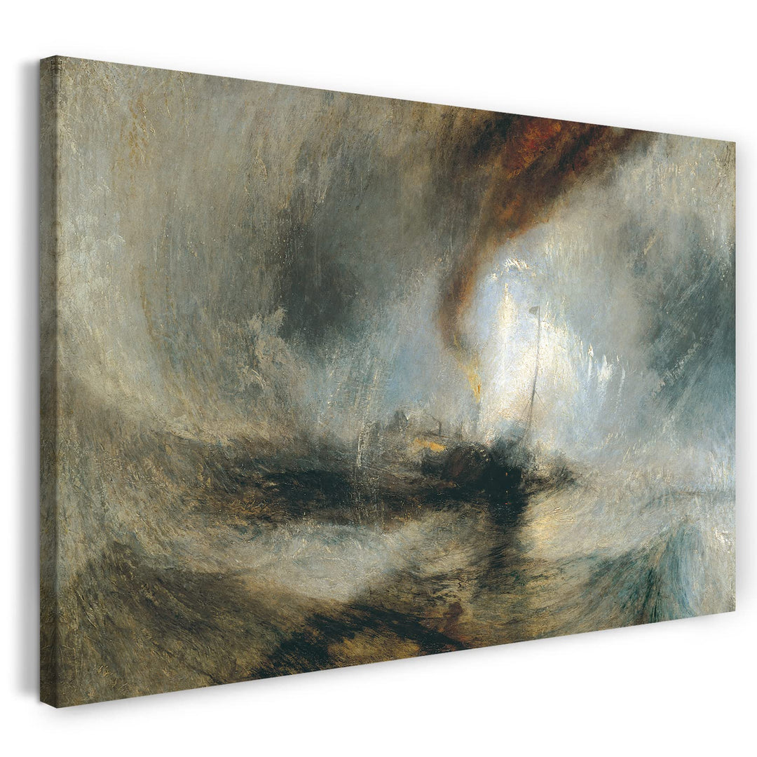 Leinwand (80x60cm): William Turner - Snow Storm, Steam-Boat off a Harbour's Mou 80x60 cm, 80x60 cm