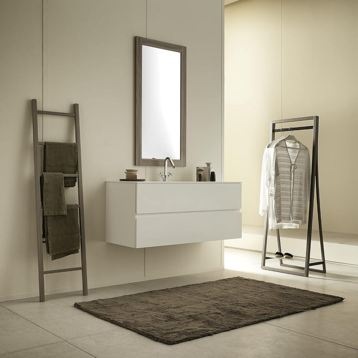ARHome Wandspiegel, 90 x 60 cm, Rustikale Esche, Spiegel, Made in Italy Rustikale Esche 90x60, Rusti