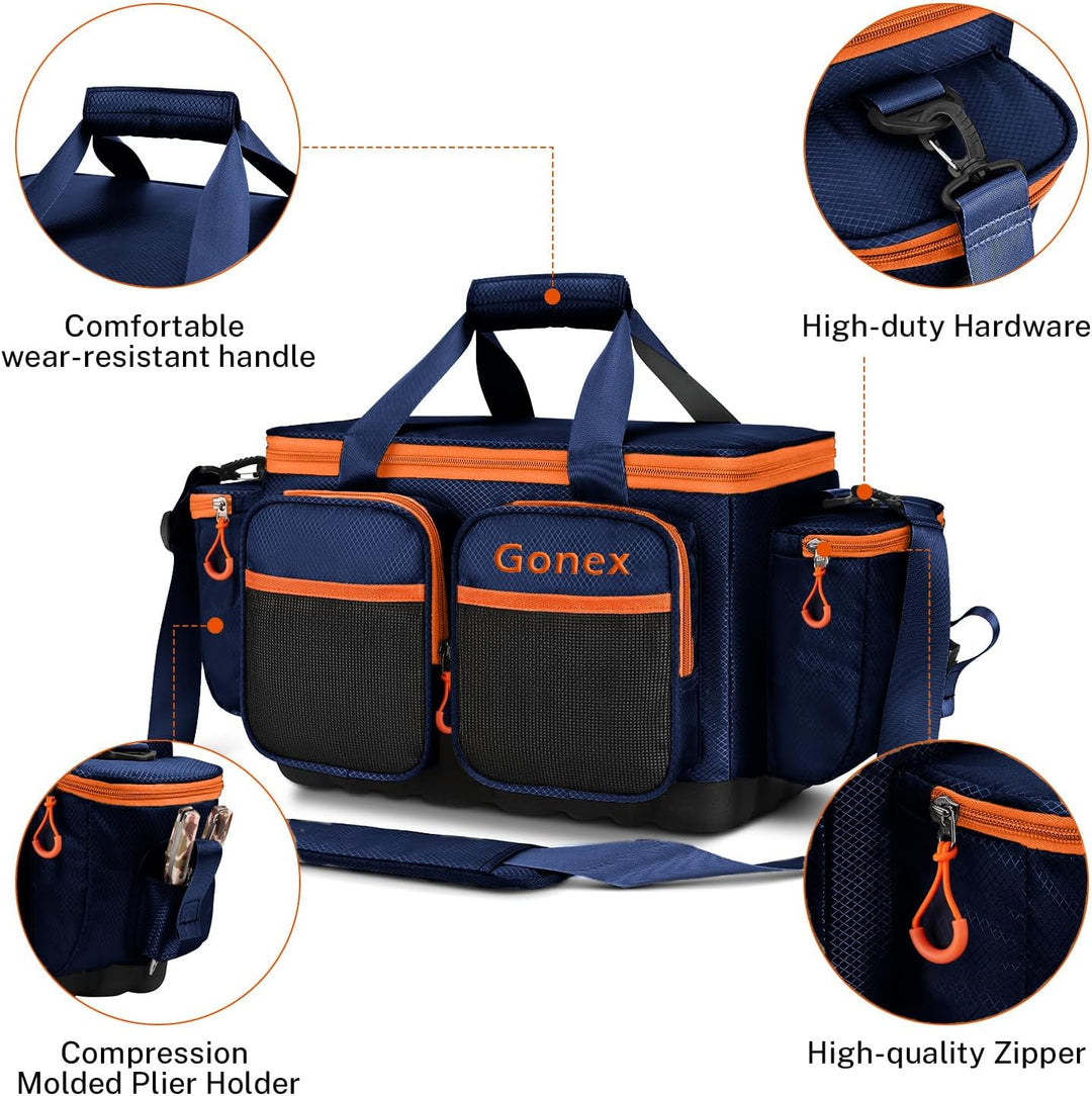 Gonex Angeltasche, Wasserabweisende Aufbewahrungstasche aus Polyestermaterial mit gepolstertem Schul