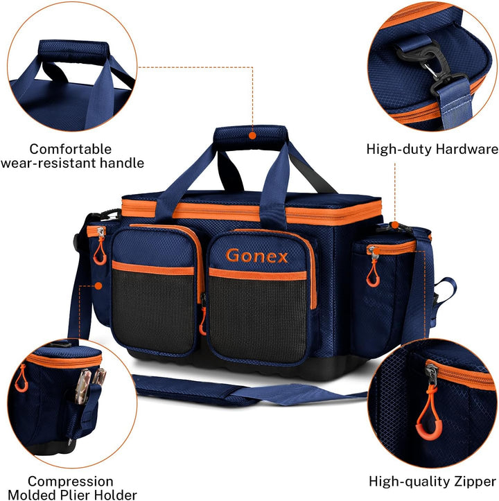 Gonex Angeltasche, Wasserabweisende Aufbewahrungstasche aus Polyestermaterial mit gepolstertem Schul