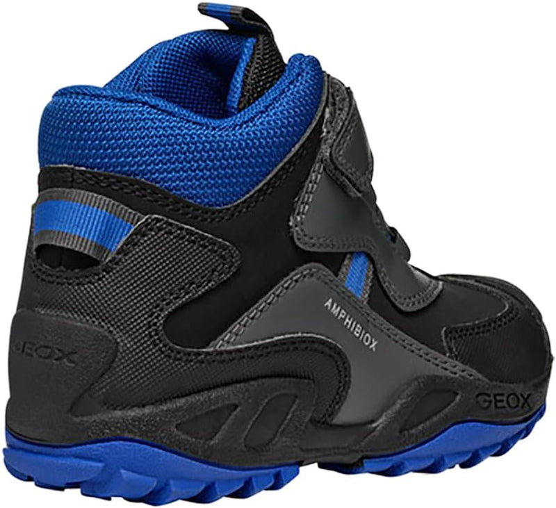 Geox Jungen J New Savage Boy B A Sneaker 24 EU Grau, 24 EU Grau