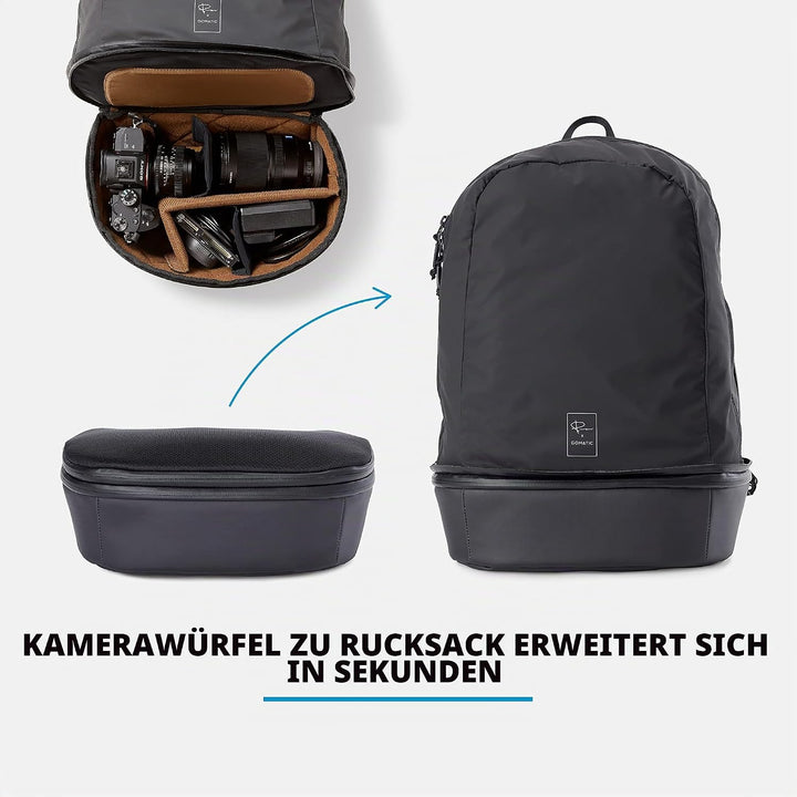 Gomatic Peter McKinnon Kamerawürfel-Rucksack – Erweiterbarer Kamera-Rucksack 7–21L – DSLR &amp; Technik-