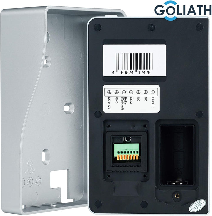 GOLIATH Funk Klingel Kabellos mit Kamera und Türöffner, Nachtsicht, Bewegungsmelder, Bildspeicher, T