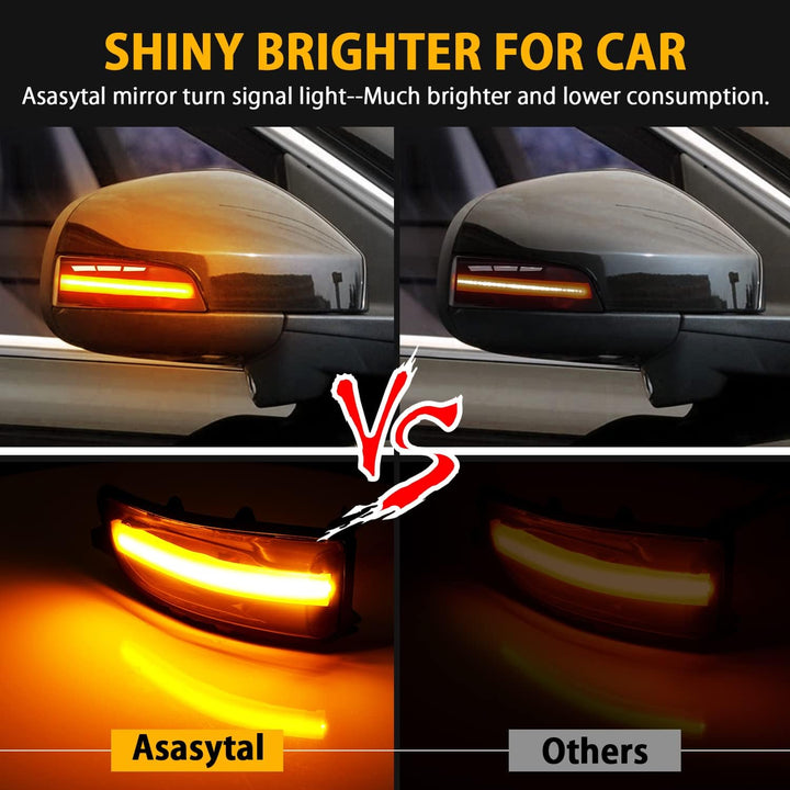 Asasytal Blinker Blinker Kontrollleuchte im seitlichen Rückspiegel Kompatibel mit Volvo C30 C70 S40