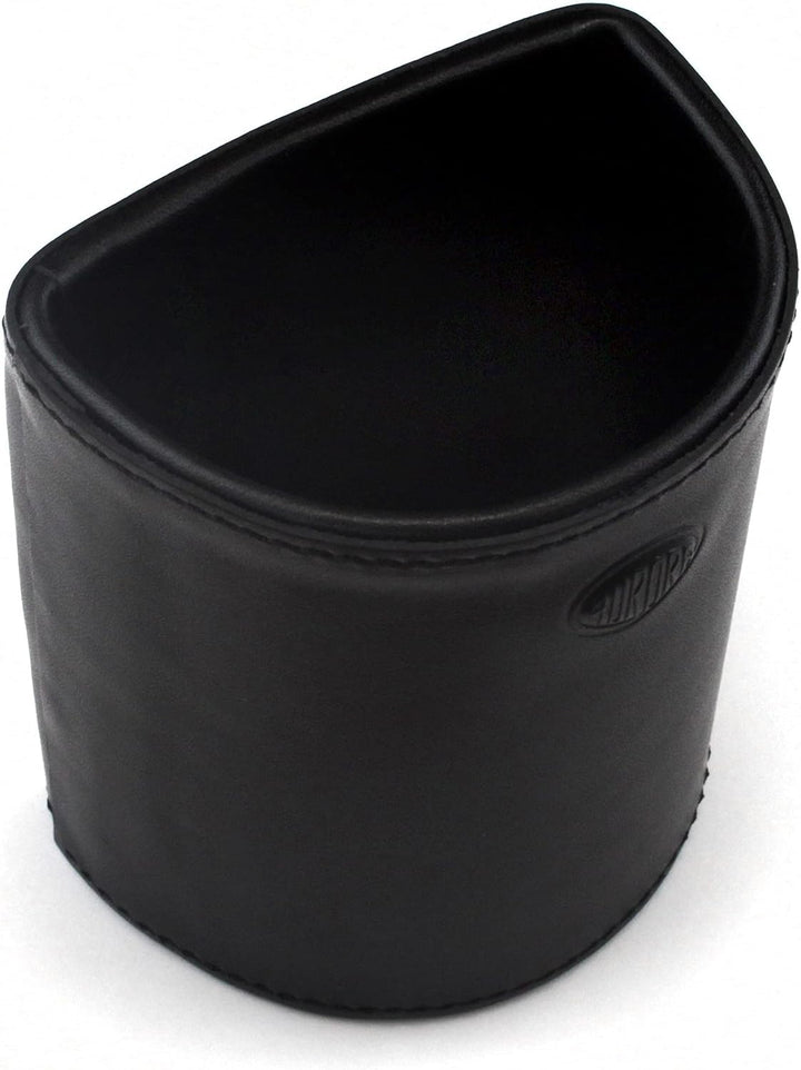 Aurora Stiftehalter ROMA | Echtes Leder in Schwarz | Stifteköcher Schreibtisch Organiser
