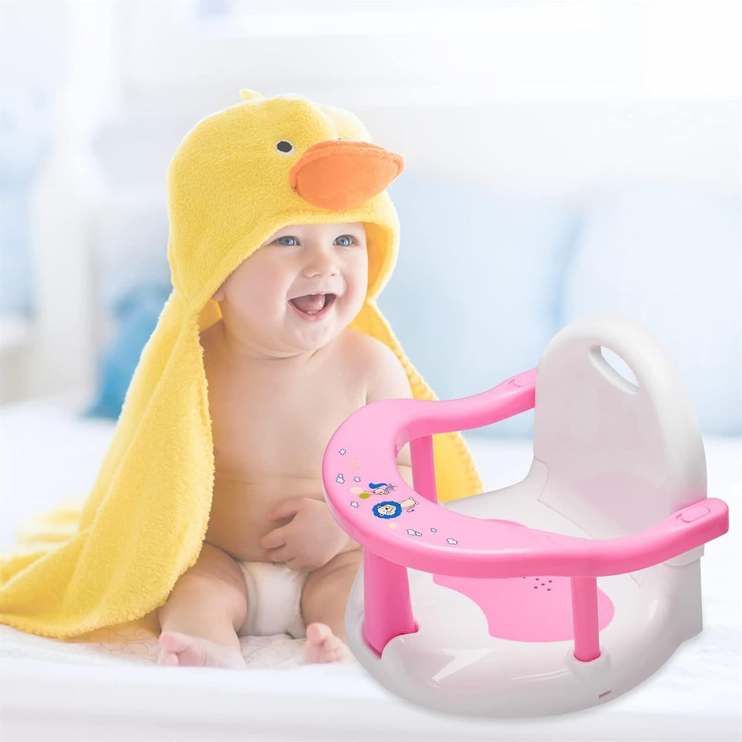 Badesitz Baby, Badewannensitz Rutschfester mit Leistungsstarken Saugnäpfen, Badewannenstuhl für 6-18